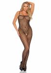 Gehaakte Catsuit Met Open Kruisje - Zwart