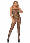 Gehaakte Catsuit Met Open Kruisje - Zwart