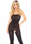 Opaque Catsuit Met Open Kruisje
