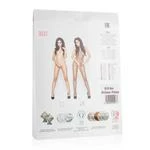 Net bodystocking met grote gaten - Zwart