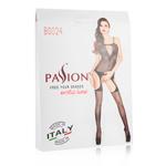 Zwarte open kruis bodystocking