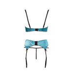 Jade BH-set Met Open Cups - Groen/Zwart