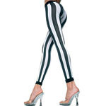 Gestreepte Leggings - Zwart/Wit