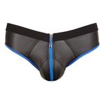 Slip Met Open Achterkant - Zwart/Blauw