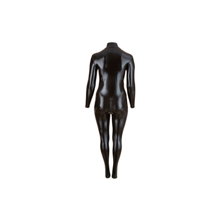 Plus Size Wetlook Catsuit Met Lange Rits