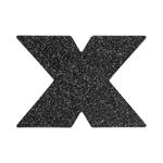 Flash Cross Tepelstickers - Zwart