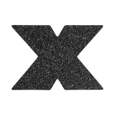 Flash Cross Tepelstickers - Zwart