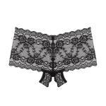 Underneath - Mila Kanten Short Met Open Kruisje