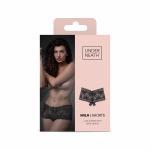 Underneath - Mila Kanten Short Met Open Kruisje