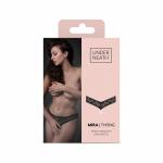 Underneath - Mira String Met Open Kruisje En Parelketting