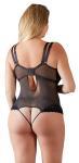 Transparante Stringbody - Zwart