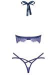 Flowlace Kanten 2-delige Bh Set - Blauw
