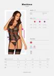 Meshlove Jarreteltop en String - Zwart