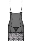 Alluria Negligé Met String - Zwart