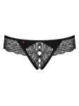 Miamor String Met Open Kruisje - Zwart