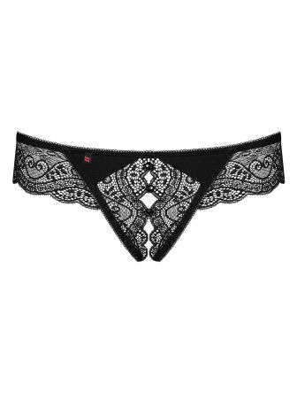 Miamor String Met Open Kruisje - Zwart