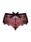Redessia Kanten Slip - Rood/Zwart