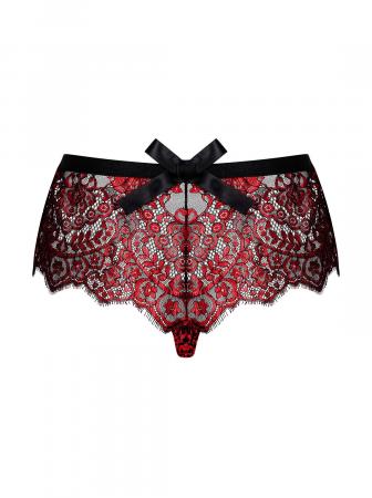 Redessia Kanten Slip - Rood/Zwart