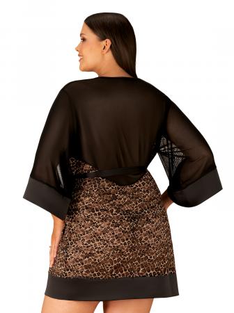 Allunes Sexy Kimono - Luipaardprint