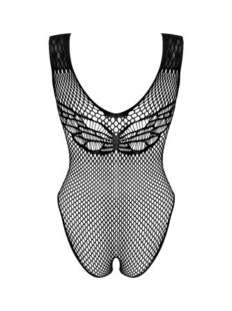 Sexy Body Met Open Kruis Curvy - Zwart
