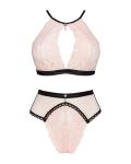 Lilines Kanten BH Set - Roze