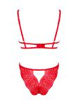 Mellania BH Set Met Sexy String - Rood