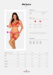 Mellania BH Set Met Sexy String - Rood