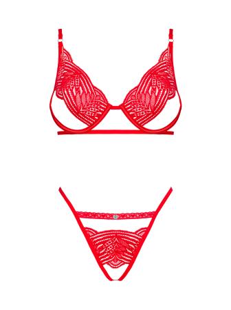 Mellania BH Set Met Sexy String - Rood