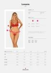 Lonesia Kanten BH Set Met Sexy Slip - Rood