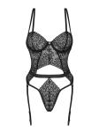 Yaskana Jarretel Body - Zwart