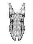 Stretchbody open kruis - zwart