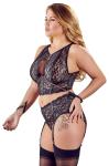 Jarretel Set Bondage - Zwart