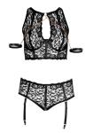 Jarretel Set Bondage - Zwart