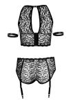 Jarretel Set Bondage - Zwart