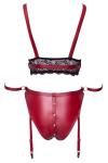 Bra Set Bondage - Rood & Zwart