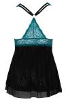 Babydoll Petrol - Zwart & Groenblauw