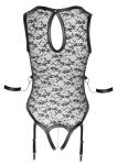Kanten Jarretel Body - Zwart