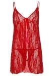 Only Yours Babydoll & G-String - Rood