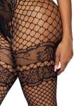 All About You Catsuit w/ Open Kruis - Zwart