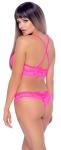 Kanten BH Set - Roze