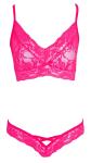 Kanten BH Set - Roze