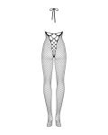 Visnet Catsuit - Zwart