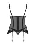 Serena Love - Korset en String - Zwart