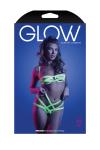 MIRAGE - Caged BH en Slipje - Neon Geel