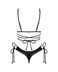 Cordellis- Sexy open cuploos set met open kruis - Zwart