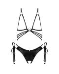 Cordellis- Sexy open cuploos set met open kruis - Zwart