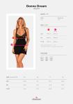 Donna Dream Kanten Babydoll - Black