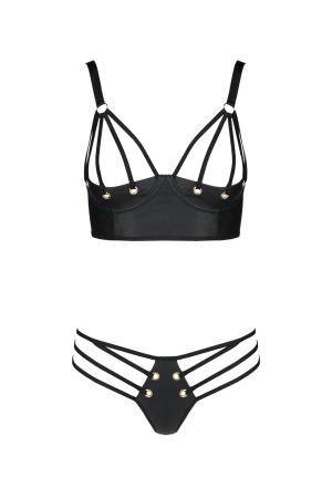 Malwia Strappy BH set - Zwart