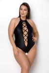 Nancy Body Met Open Kruisje - Zwart