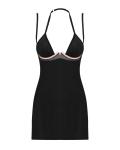 Selinne Sexy Babydoll Met String - Zwart